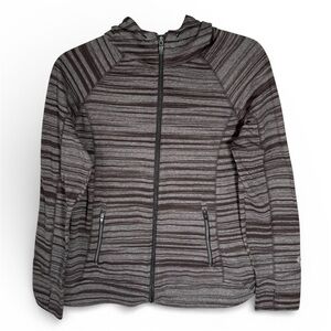 KUHL Piper Hooded Full Zip Jacket Brown & Gray Women’s Medium Athleisure Outdoor